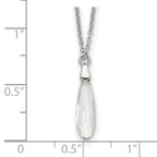 Sterling Silver Crystal Necklace