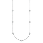 Sterling Silver Rhodium-Plated Cable Chain Necklace 1.4mm