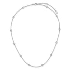 Sterling Silver Rhodium-Plated Cable Chain Necklace 1.4mm