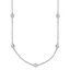 Sterling Silver Rhodium-Plated Cable Chain Necklace 1.4mm