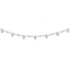 Sterling Shimmer Sterling Silver Rhodium-Rhodium-Plated 16 inch 13 Stone 13 Station CZ Necklace with 2 inch extender