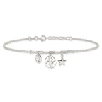 Sterling Silver Shells 9in Plus 1 in Ext. Anklet