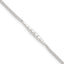 Sterling Silver 9in Plus 1 in Ext. Textured Bar Anklet