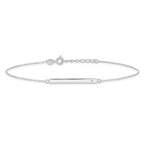 Sterling Silver Crystal Bar Plus Extender - Total Anklet