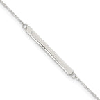 Sterling Silver Crystal Bar Plus Extender - Total Anklet