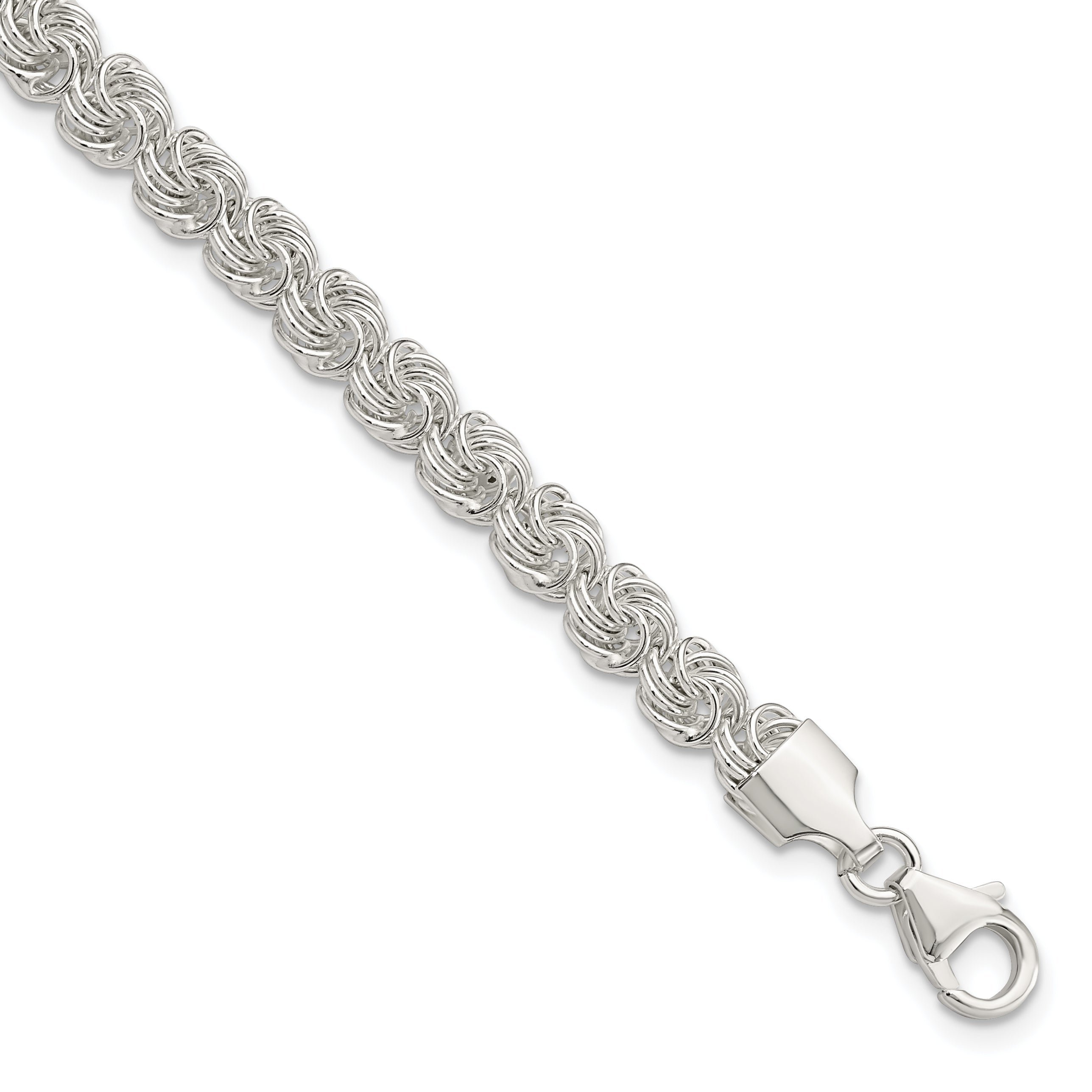 Sterling Silver Polished Love Knot Bracelet Main image