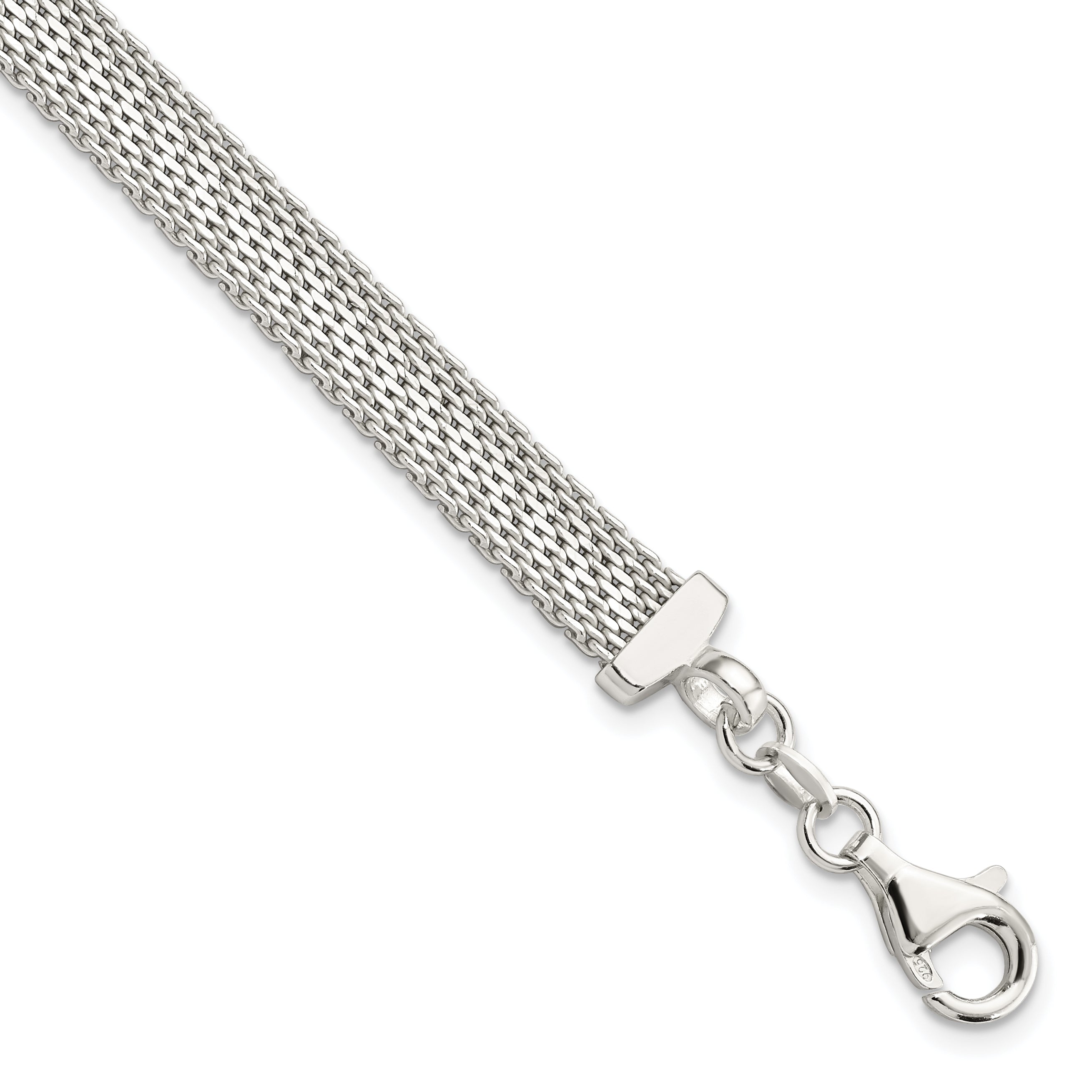 Sterling Silver D/C Reversible Bracelet Main image