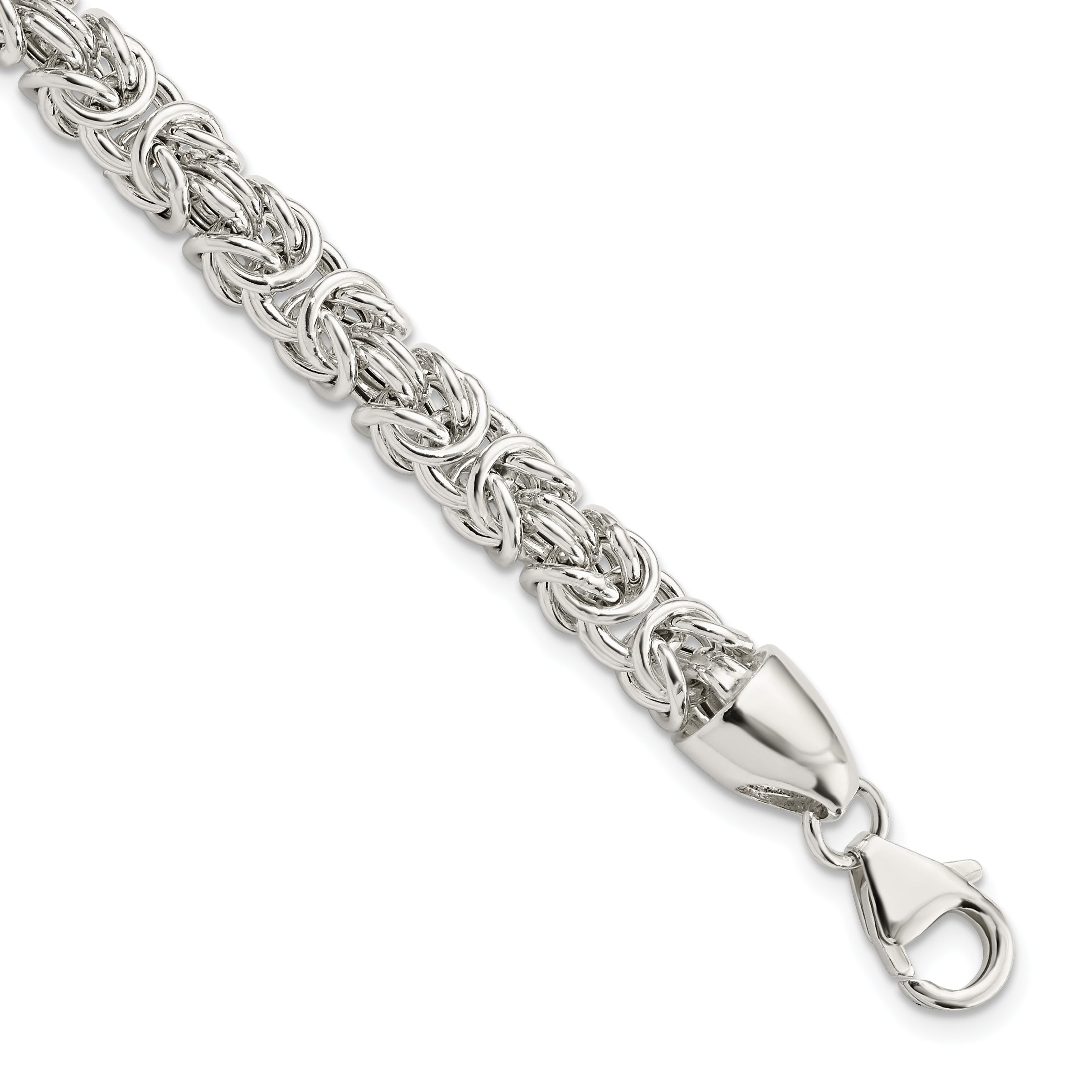 Sterling Silver Polished Byzantine 8.5 inch Bracelet Main image