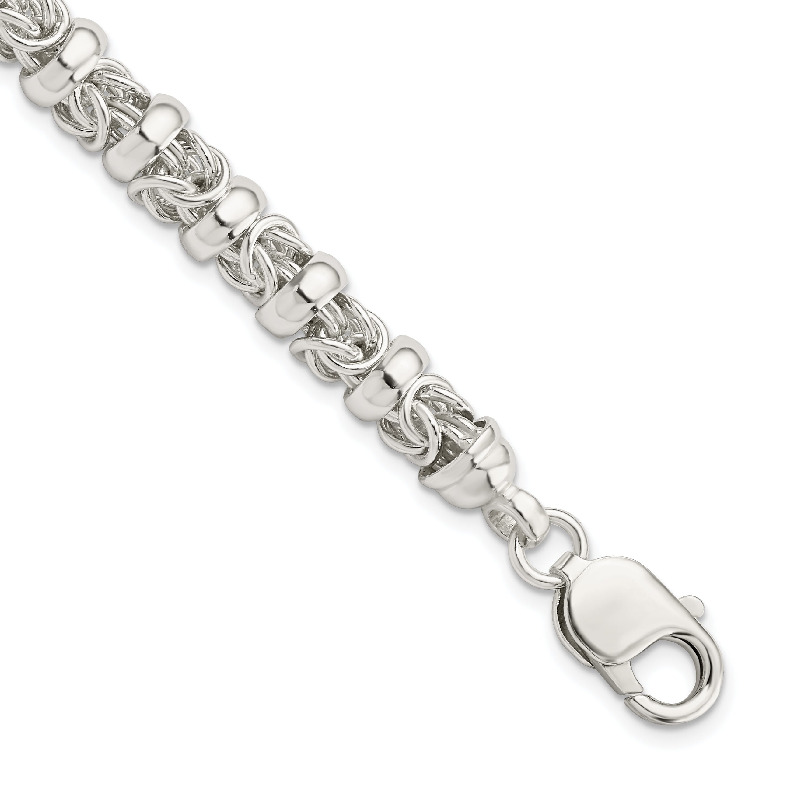 Sterling Silver Fancy Byzantine Bracelet Main image