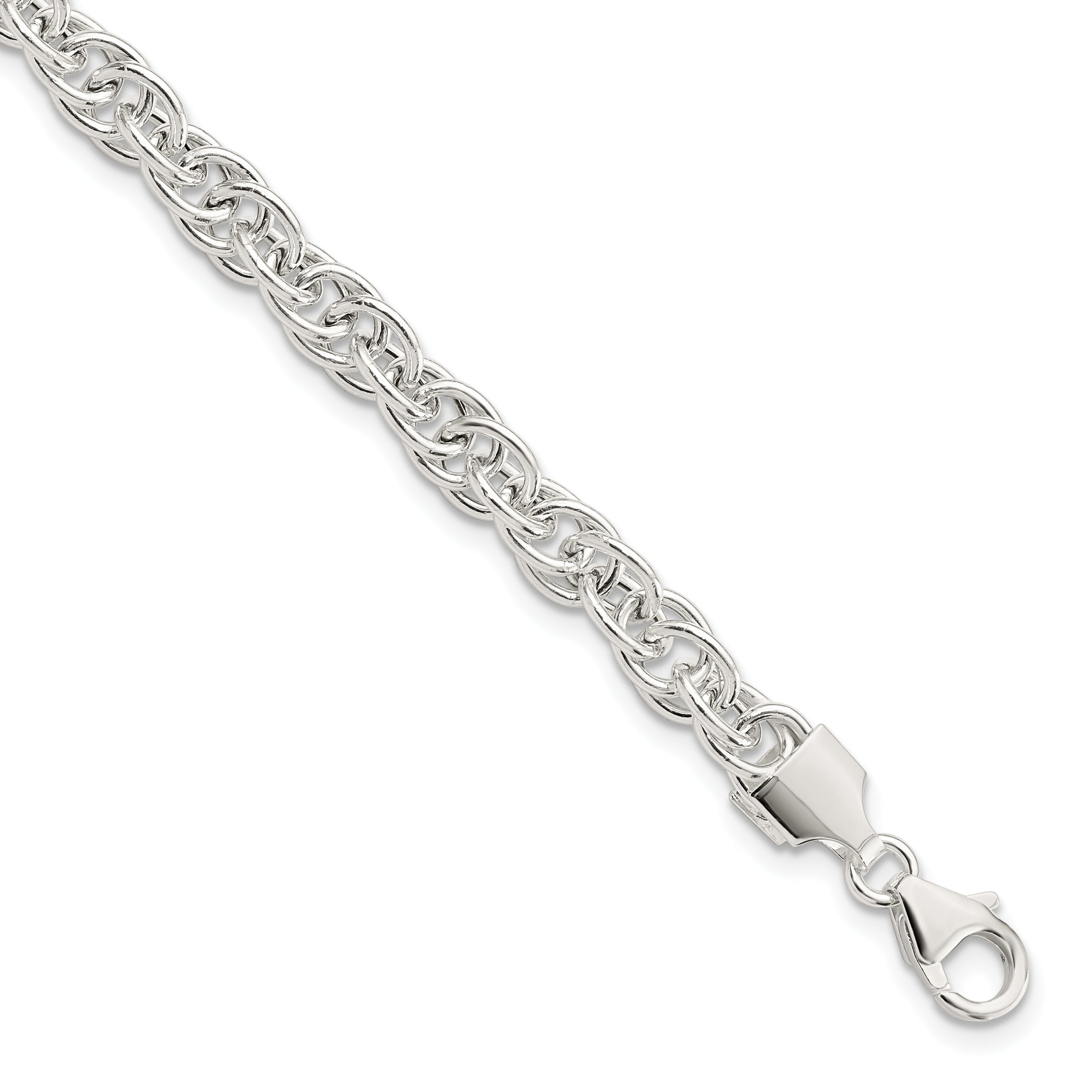 Sterling Silver Polished Fancy Link Bracelet Main image