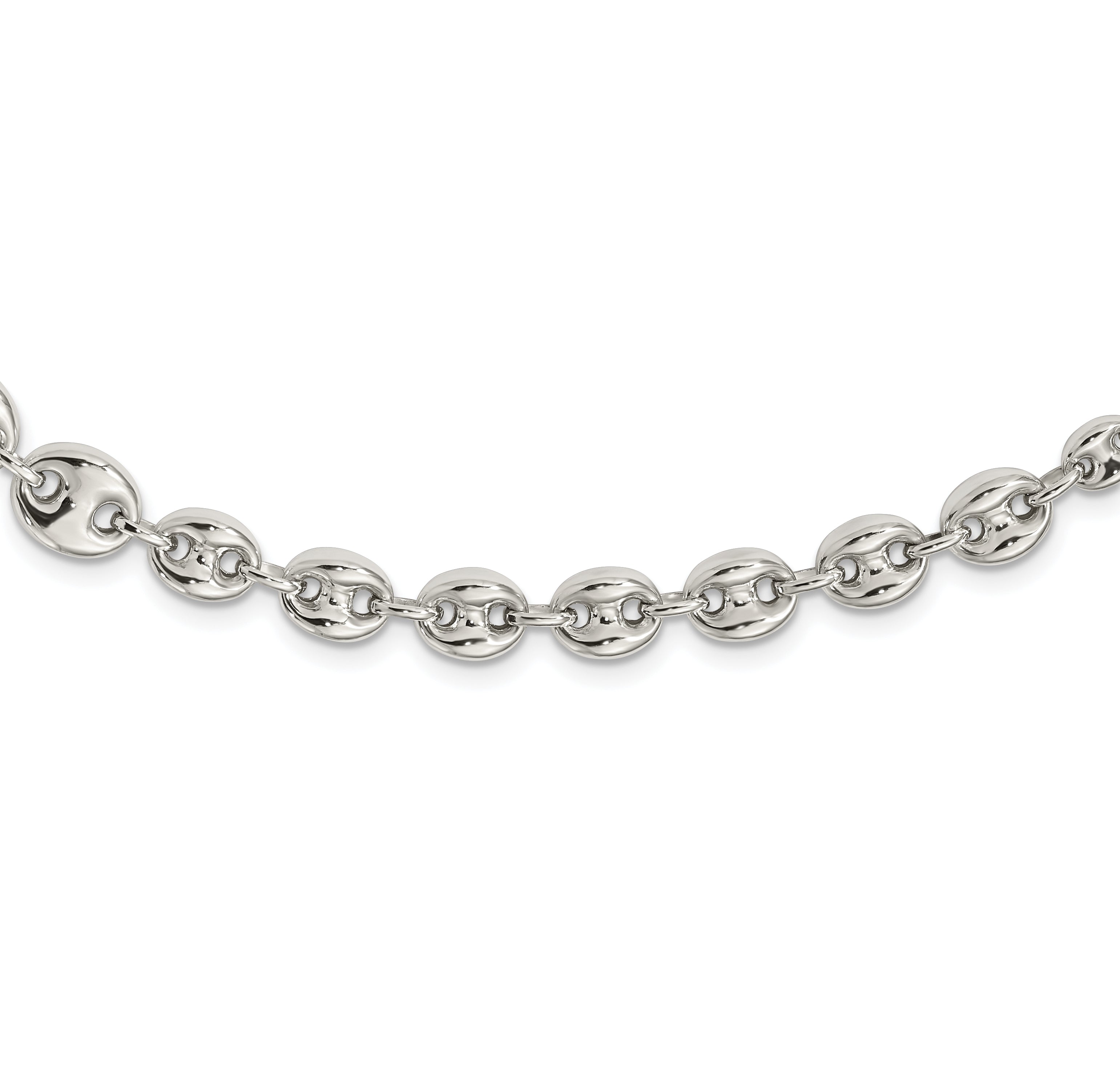 Sterling Silver Polished Fancy Link 18in Necklace Main image