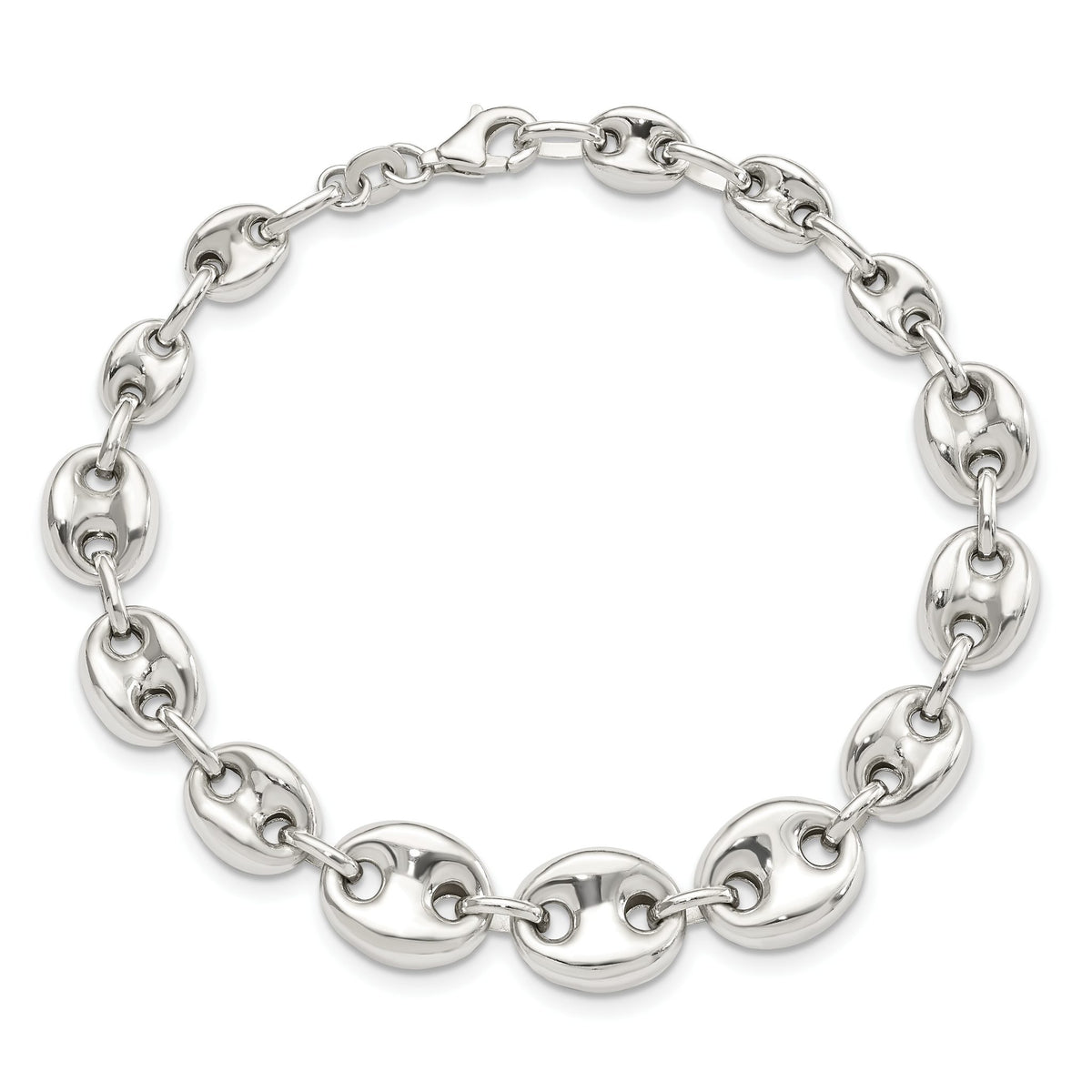 Anchor Chain in Sterling Silver, 10.14mm, 7.5 Inch - Sophia Jewelers