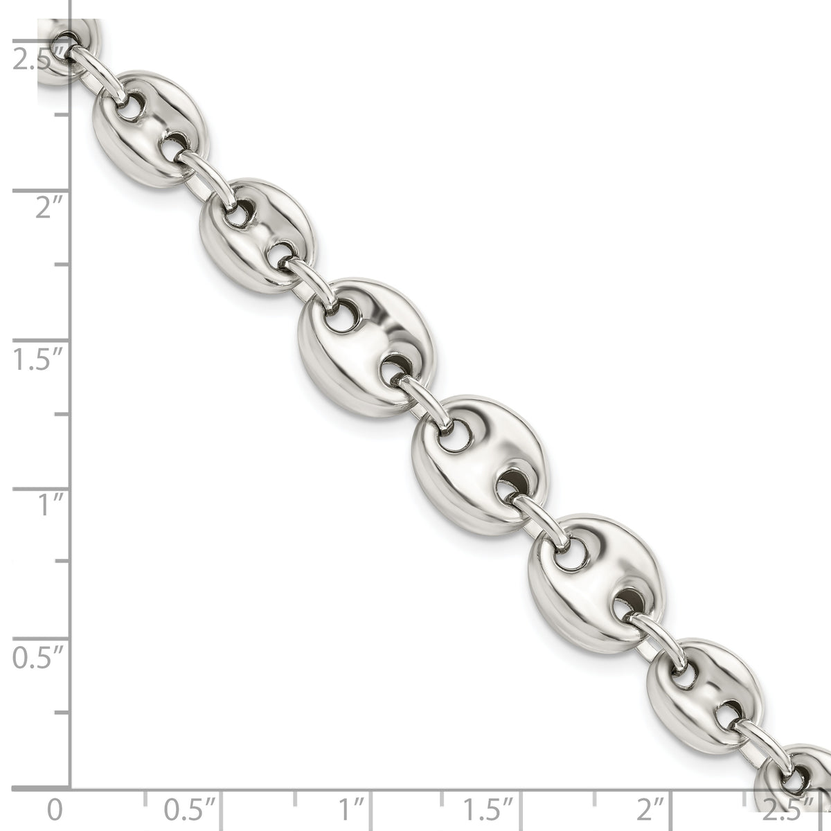 Anchor Chain in Sterling Silver, 10.14mm, 7.5 Inch - Sophia Jewelers
