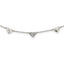 Sterling Silver Antiqued CZ Heart 17.5in With 2 Inch Extention Necklace