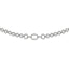 Sterling Silver Rhodium-plated Polished CZ Fancy Link w/3 in ext. Necklace