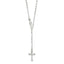 Sterling Silver Rhodium-Rhodium-Plated Polished w/ Clasp Rosary