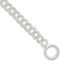 Sterling Silver Polished Double Link 8in Charm Bracelet