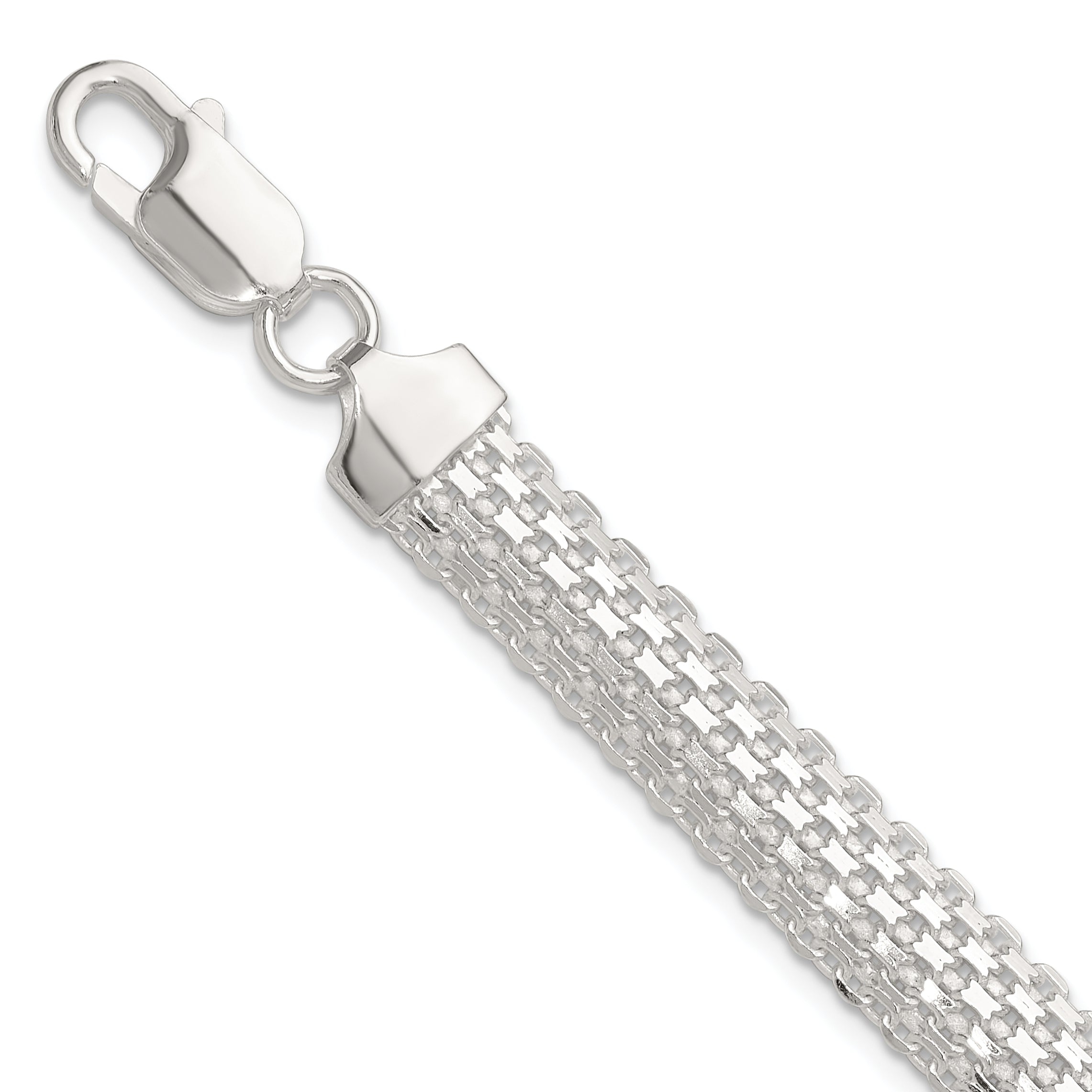 Sterling Silver Polished 8.5mm Bismark 7in Bracelet Main image