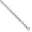 Sterling Silver Rhodium-Rhodium-Plated Beaded 7.5in Bracelet