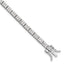 Sterling Silver Rhodium-Rhodium-Plated Micro Pave CZ 7.5in Bracelet