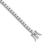 Sterling Silver Rhodium-Rhodium-Plated Polished CZ Tennis Bracelet