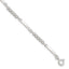 Sterling Silver Rhodium-Rhodium-Plated CZ 7.25in w/1in ext. Bracelet