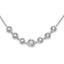 Pure Fire Sterling Silver Rhodium-Platedod-plated Fancy CZ 17.75in With 2 Inch Extention Necklace