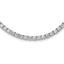 Sterling Silver Rhodium-Rhodium-Plated 4mm CZ 22in Tennis Necklace