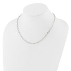 Sterling Silver 4.2mm Paperclip Link w/ ext Necklace