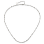 Sterling Silver 4.2mm Paperclip Link w/ ext Necklace