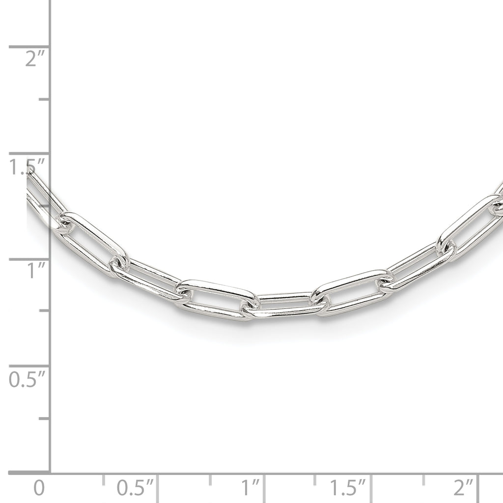 Sterling Silver 4.2mm Paperclip Link w/ ext Necklace
