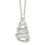 Sterling Silver Polished Silver-plated Swirl Necklace