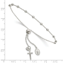 Sterling Silver Adjustable Rosary Bracelet