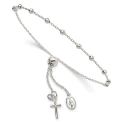 Sterling Silver Adjustable Rosary Bracelet