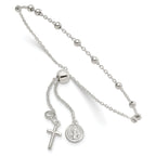 Sterling Silver St. Benedict Adjustable Rosary Bracelet