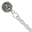 Sterling Silver Oxidized Dangle GUARDIAN ANGEL Toggle Clasp Bracelet