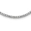 Sterling Silver Rhodium-Rhodium-Plated 2mm CZ 16in Tennis Necklace