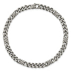 Fancy Curb Chain Bracelet in Sterling Silver, 8.5 Inch - Sophia Jewelers