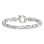 Sterling Silver Polished 5.65mm Fancy Link 7.5 Inch Bracelet