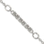Sterling Silver Polished Fancy Byzantine Center 7.75 inch Bracelet