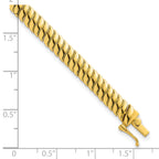 Sterling Silver Gold-Tone Polished Fancy 5.8mm S-Link 7 Inch Bracelet