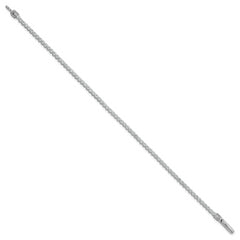 Sterling Silver Rhodium-plated Polished 2.5mm CZ 7.5 inch Tennis Bracelet