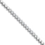 Sterling Silver Rhodium-plated Polished Oval Bezel CZ 7.25 Inch Bracelet