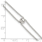 Sterling Silver 2-Strand Bead 9 inch Plus 1 inch Extender - Total 10 inch Anklet