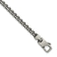 Sterling Silver Antiqued Brushed 4.00mm Fancy Box Link 7.75 inch Bracelet