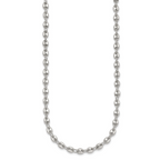 Sterling Silver Polished 4.8mm Puffed Mariner/Anchor Link 18 Inch Necklace
