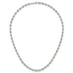 Sterling Silver Polished 4.8mm Puffed Mariner/Anchor Link 18 Inch Necklace