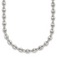 Sterling Silver Polished 4.8mm Puffed Mariner/Anchor Link 18 Inch Necklace