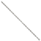 Sterling Silver Polished 4.8mm Puffed Mariner/Anchor Link 7.5 Inch Bracelet