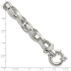 Sterling Silver Polished Double Twisted Link 7.75 inch Bracelet